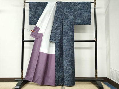 平和屋着物●都喜ヱ門　本場大島紬　新山里旅情　藤絹織物謹製　証紙付き　正絹　逸品　CABG0969yc