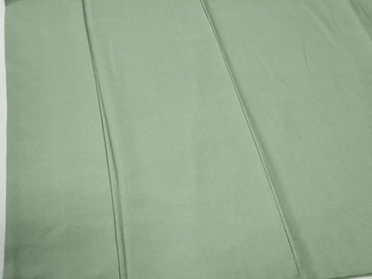 平和屋着物●上質な色無地　霞紗綾形草木地紋　柳色　正絹　逸品　CABG0971yc