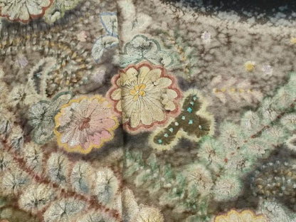 平和屋着物●豪華黒留袖　作家物　辻が花　暈し染め　正絹　逸品　CABG0974yc