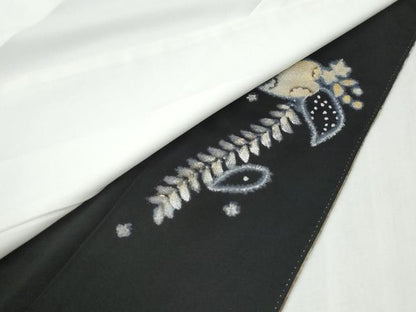 平和屋着物●豪華黒留袖　作家物　辻が花　暈し染め　正絹　逸品　CABG0974yc