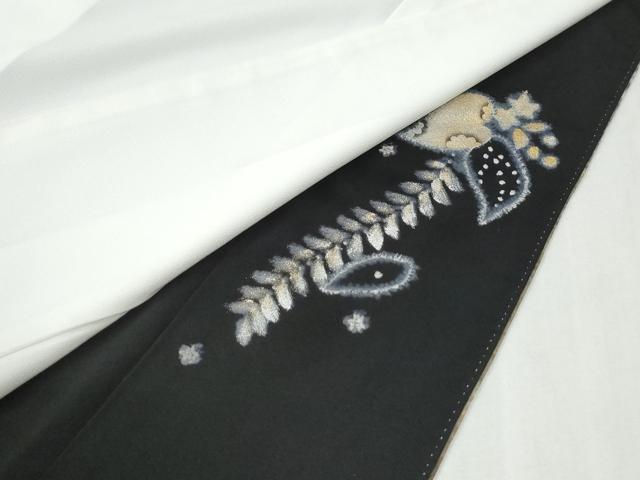 平和屋着物●豪華黒留袖　作家物　辻が花　暈し染め　正絹　逸品　CABG0974yc