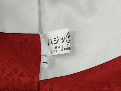 平和屋着物●豪華振袖　駒刺繍　貝桶檜扇松竹梅花文　暈し染め　銀通し地　正絹　逸品　CABG0985yc