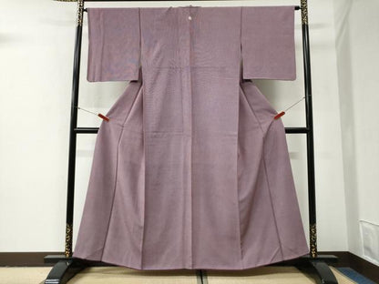 平和屋着物●江戸小紋　飯島輝也　角通し　正絹　逸品　CABG0988yc