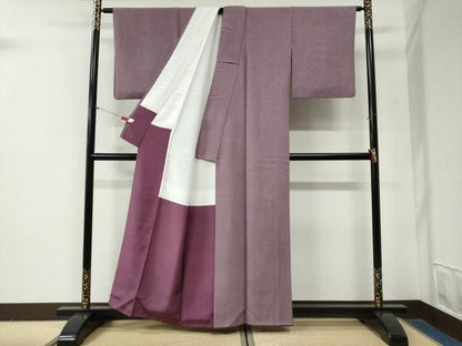 平和屋着物●江戸小紋　飯島輝也　角通し　正絹　逸品　CABG0988yc