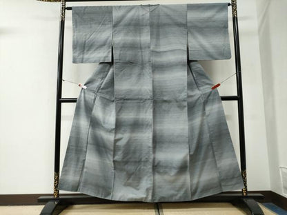 平和屋着物●上質な紬　霞文　正絹　逸品　CABG0989yc