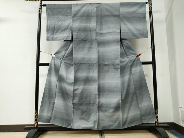 平和屋着物●上質な紬　霞文　正絹　逸品　CABG0989yc