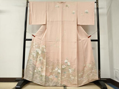 平和屋着物●訪問着　牡丹花文　金彩　正絹　逸品　CABG0993yc