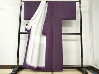 平和屋着物●重要無形文化財　人間国宝　中村勇二郎　江戸小紋　古代菊　やまと誂製　正絹　逸品　未使用　CABG0998yc