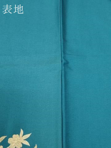 平和屋着物●訪問着　鏡裏花唐草文　暈し染め　金銀彩　ロング丈　正絹　逸品　CABG1016yc