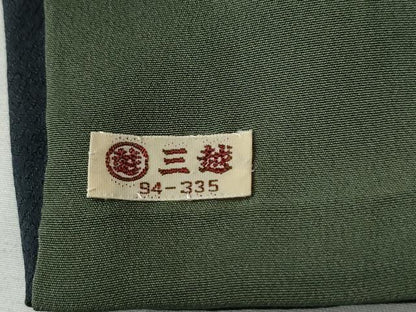 平和屋着物●訪問着　櫛　簪　紺地　金彩　三越扱い　ロング丈　正絹　逸品　CABG1031yc