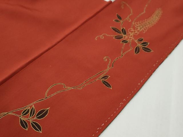 平和屋着物●訪問着　エ霞雪輪花蝶文　暈し染め　金銀彩　正絹　逸品　未使用　CABG1032yc