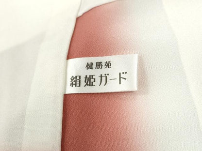 平和屋着物●訪問着　友禅　枝菊梅文　暈し染め　正絹　逸品　未使用　CABG1033yc