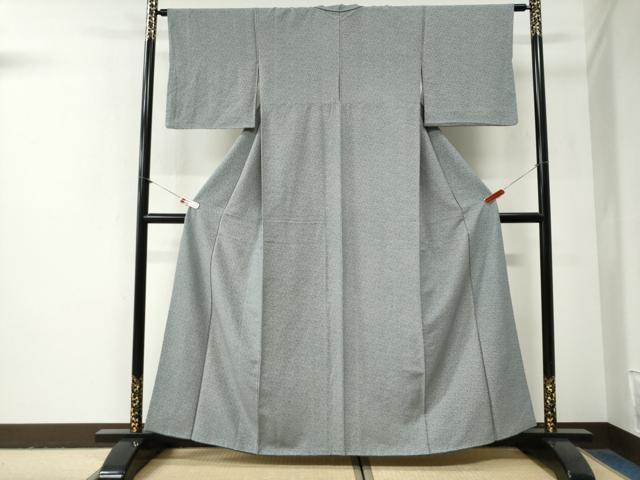 平和屋着物●江戸小紋　花唐草文　正絹　逸品　CABG1038yc