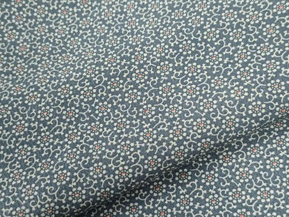 平和屋着物●江戸小紋　花唐草文　正絹　逸品　CABG1038yc
