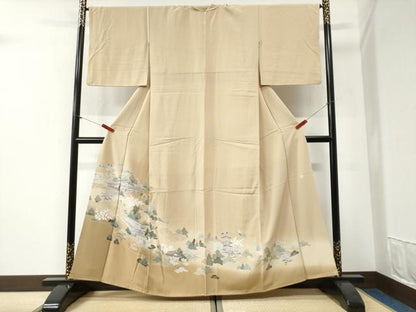 平和屋着物●豪華色留袖　友禅　作家物　風景文　暈し染め　正絹　逸品　CABG1047yc
