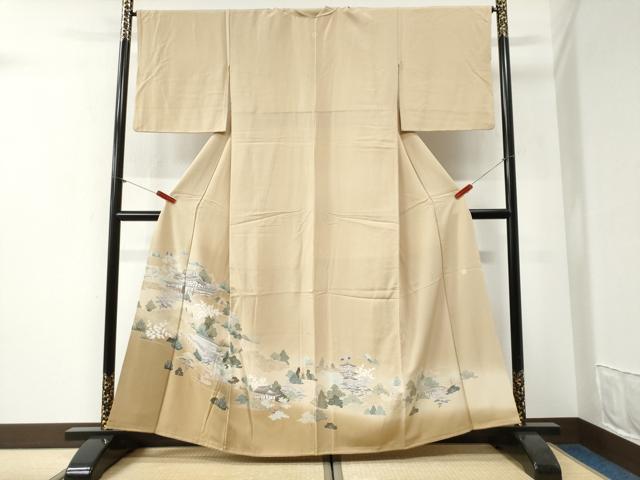 平和屋着物●豪華色留袖　友禅　作家物　風景文　暈し染め　正絹　逸品　CABG1047yc