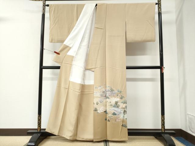 平和屋着物●豪華色留袖　友禅　作家物　風景文　暈し染め　正絹　逸品　CABG1047yc