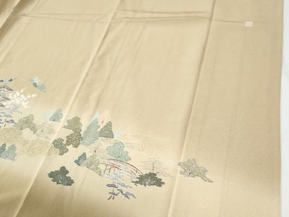 平和屋着物●豪華色留袖　友禅　作家物　風景文　暈し染め　正絹　逸品　CABG1047yc