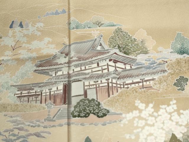 平和屋着物●豪華色留袖　友禅　作家物　風景文　暈し染め　正絹　逸品　CABG1047yc