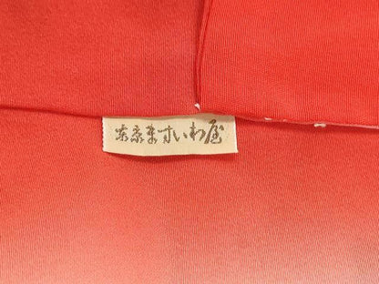平和屋着物●上質な小紋　舞花尽くし　鬼しぼ縮緬　ロング丈　ますいわ屋扱い　正絹　逸品　CABG1048yc