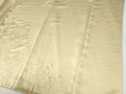 平和屋着物●訪問着　刺繍　地紙草花文　銀彩　正絹　逸品　CABG1052yc