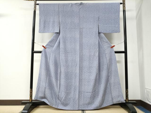 平和屋着物●江戸小紋　作家物　縞　流水文　正絹　逸品　CABG1059yc