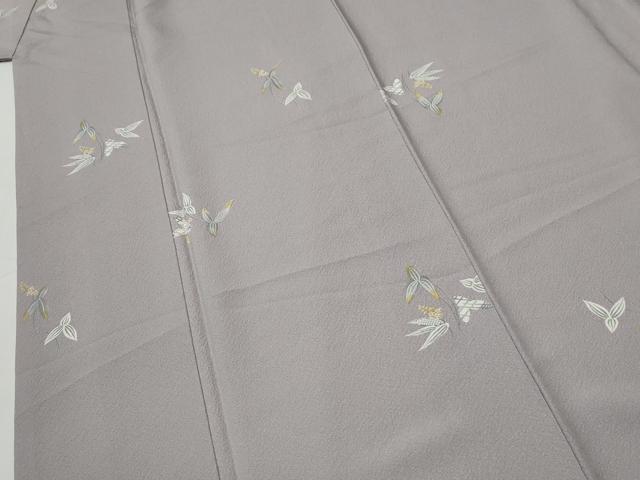 平和屋着物●上質な小紋　草花文　正絹　逸品　CABG1066yc