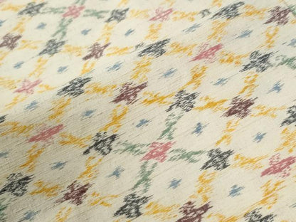 平和屋着物●上質な紬　花繋ぎ　正絹　逸品　CABG1067yc