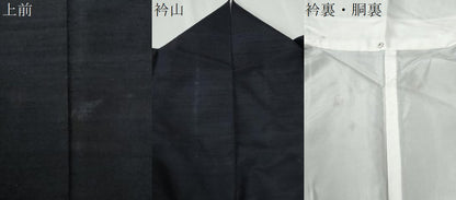 平和屋着物●上質な紬　色無地　深紫色　正絹　逸品　CABG1073yc