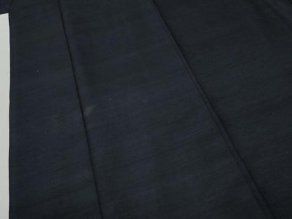 平和屋着物●上質な紬　色無地　深紫色　正絹　逸品　CABG1073yc