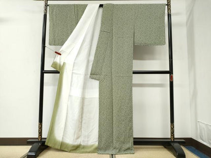 平和屋着物●江戸小紋　金嚢　正絹　逸品　CABG1081yc