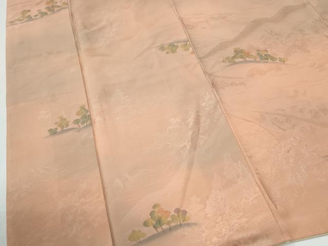 平和屋着物●上質な小紋　地紋起こし　草木文　暈し染め　正絹　逸品　CABG1085yc