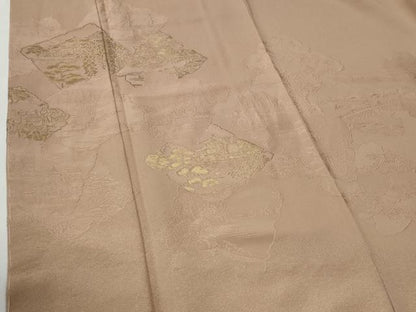 平和屋着物●豪華色留袖　寿光織　破れ色紙風景文　金糸　正絹　逸品　未使用　CABG1093yc