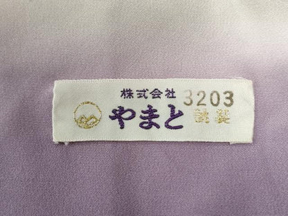 平和屋着物●訪問着　駒刺繍　糸巻き水車吉祥花文　暈し染め　金彩　やまと誂製　ロング丈　正絹　逸品　未使用　CABG1103yc