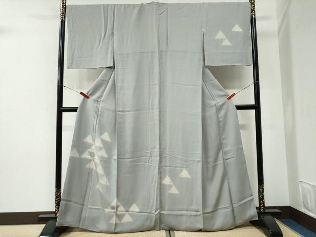 平和屋着物●訪問着　駒刺繍　鱗吉祥文　暈し染め　正絹　逸品　CABG1104yc