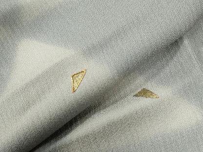 平和屋着物●訪問着　駒刺繍　鱗吉祥文　暈し染め　正絹　逸品　CABG1104yc