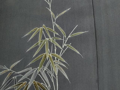平和屋着物●中国三大刺繍　相良刺繍　色留袖　笹竹草花文　金糸　正絹　逸品　未使用　CABG1107yc