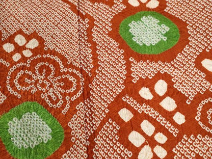 平和屋着物●豪華振袖　総絞り　枝梅文　正絹　逸品　CABG1116yc