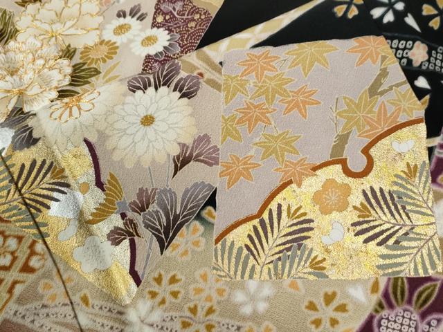 平和屋着物●豪華黒留袖　駒刺繍　鬘帯色紙重ね松竹梅花文　暈し染め　金彩　正絹　逸品　CABG1118yc