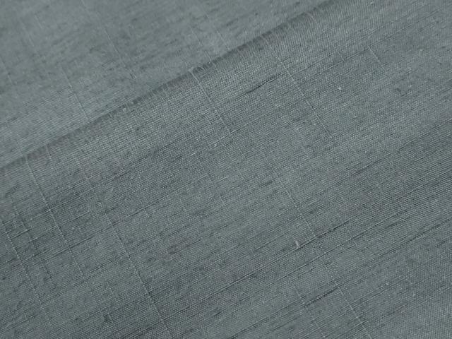 平和屋着物●男性　紬　色無地　灰色　正絹　逸品　CABG1129yc