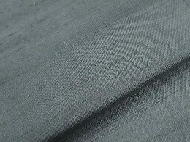 平和屋着物●男性　紬　色無地　灰色　正絹　逸品　CABG1129yc