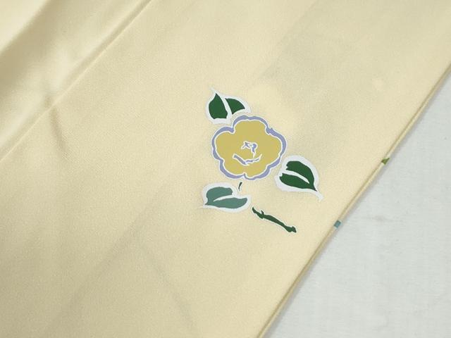 平和屋着物●訪問着　枝椿梅文　暈し染め　金彩　正絹　逸品　CABG1132yc