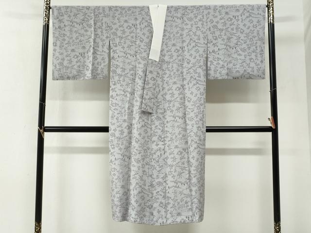 平和屋着物●長襦袢　無双仕立て　鳥獣戯画　正絹　逸品　CABG1141yc