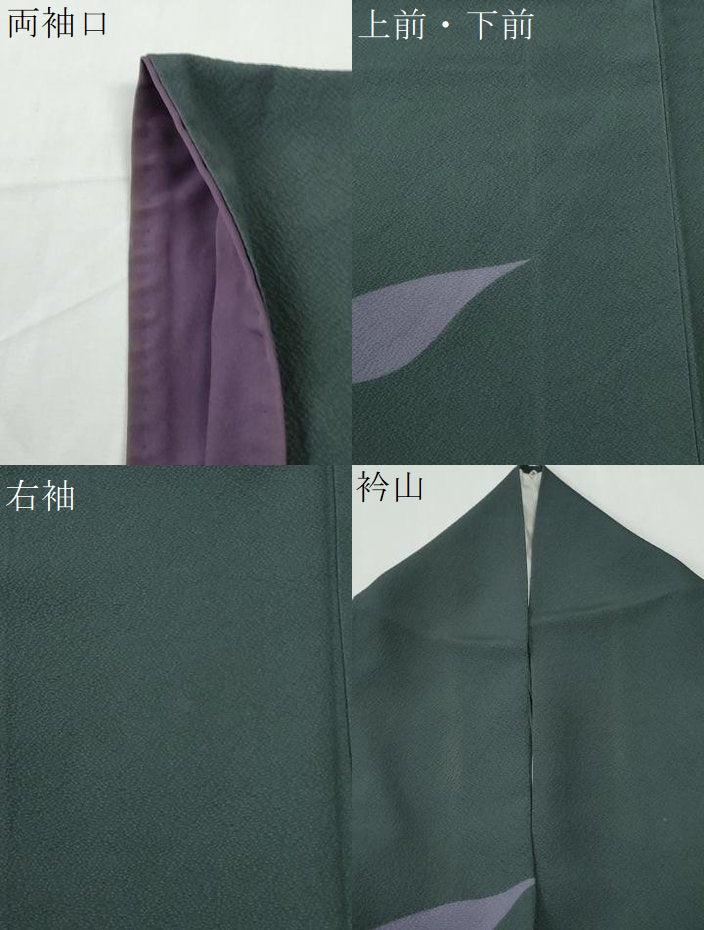 平和屋着物●世界的人形師　辻村寿三郎　ジュサブロー　小紋　舞花弁　正絹　逸品　CABG1144yc