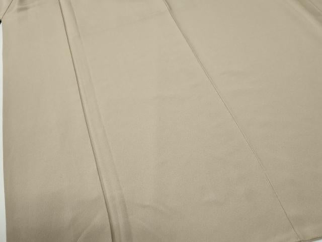 平和屋着物●上質な色無地　枯色　正絹　逸品　CABG1150yc