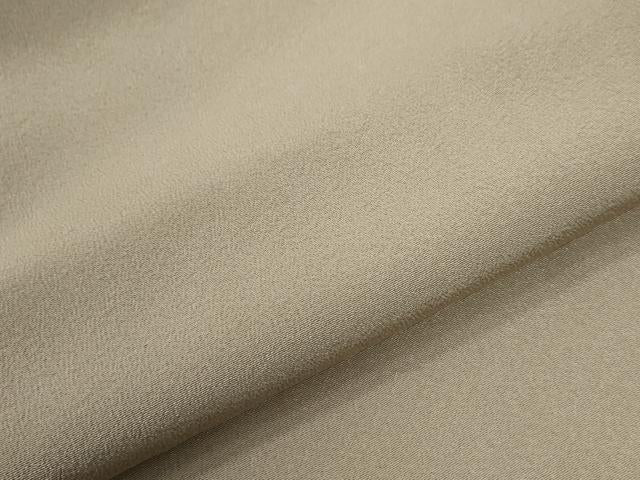 平和屋着物●上質な色無地　枯色　正絹　逸品　CABG1150yc