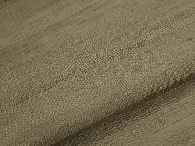 平和屋着物●上質な紬　色無地　油色　正絹　逸品　未使用　CABG1155yc