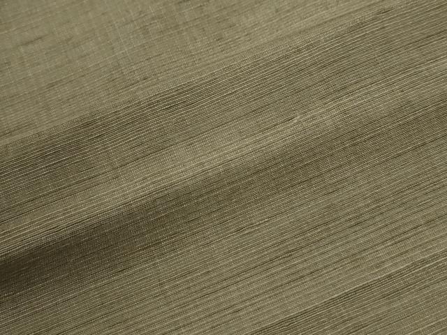 平和屋着物●上質な紬　色無地　油色　正絹　逸品　未使用　CABG1155yc