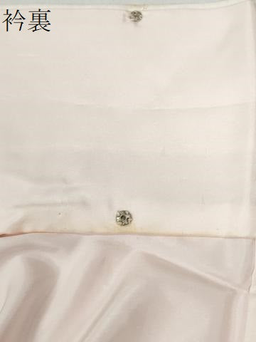 平和屋着物●振袖用長襦袢　袷　絞り　舞花地紋　暈し染め　正絹　逸品　CABG1157yc