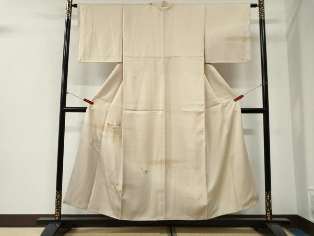 平和屋着物●中国三大刺繍　相良刺繍　総刺繍　訪問着　竜田川舞花文　暈し染め　金彩　正絹　逸品　CABG1158yc